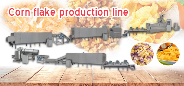 Flow Chart For Промышленная автоматическая линия по производству хлопьев для завтрака, Машина Для Производства Кукурузных Хлопьев