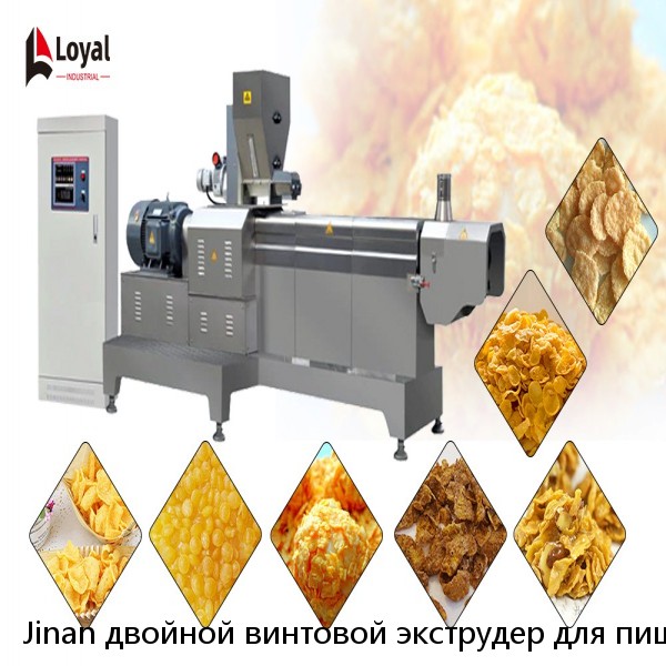 Jinan двойной винтовой экструдер для пищевых продуктов, машина для производства кукурузных хлопьев, оборудование от производителя